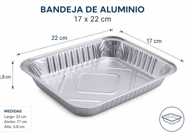 Bandeja de Aluminio C30 1.000 cc
