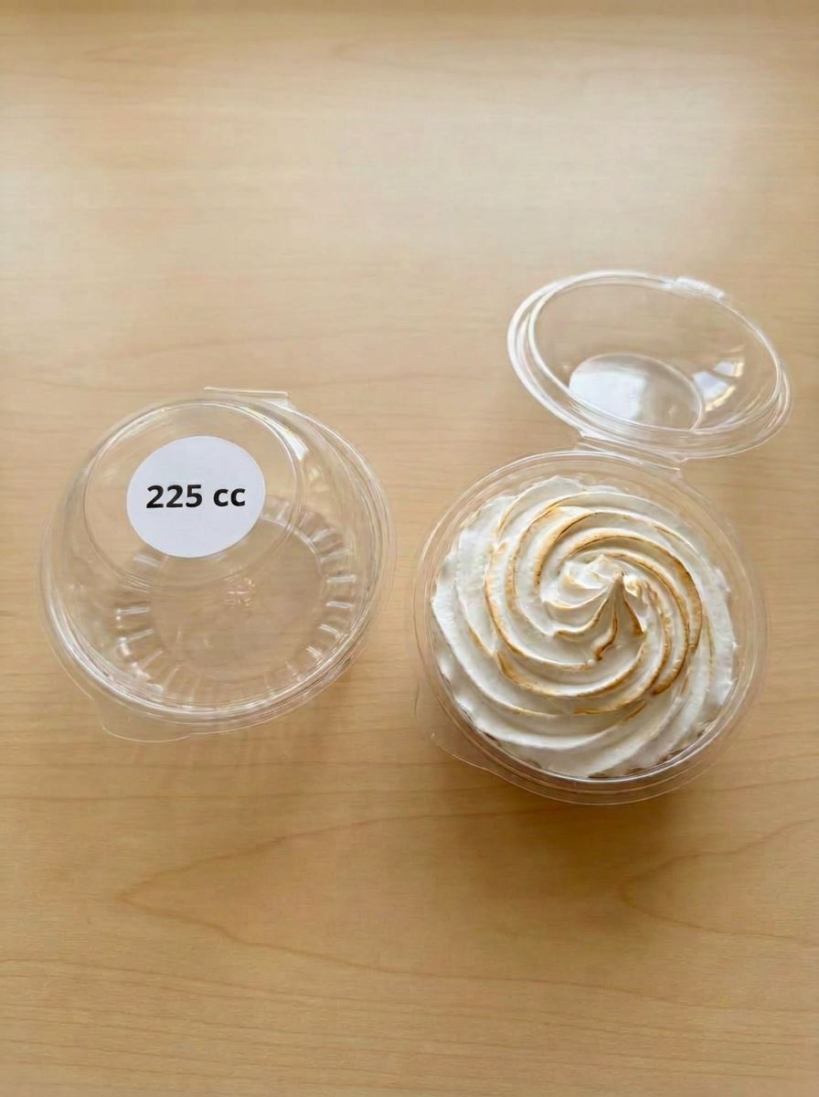 Pote Transparente para Postres 225 cc